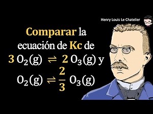 𝐂𝐨𝐦𝐩𝐚𝐫𝐚𝐫 la ecuación de 𝐊𝐜 de 𝟑 O2(g) ⇌ 𝟐 O3(g) y O2(g) ⇌ 𝟐/𝟑 O3(g)