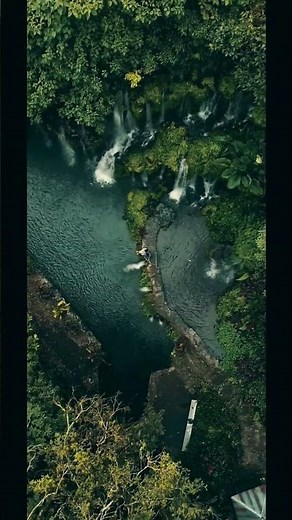 cinematic drone Waterfall Banyu Wana Amertha #travel #views #photography #travelvlog #dronevideo