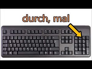 VGB 18) German keyboard keys (Deutsche Tastatur)