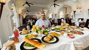 [Partnered] कर्नाटक के डोसा से लेकर इंग्लिश ब्रेकफ़ास्ट! कमलपुरा पैलेस में रॉकी की टेबल पर है डिशेज की भरमार जो कर रही हैं उन्हें आज के सफ़र के लिए तैयार। #RoadTrippinWithRocky S4 Co-Powered By Evolve Back Resorts #EvolveBack #Spiritoftheland #Hampi Rocky and Mayur | HISTORY