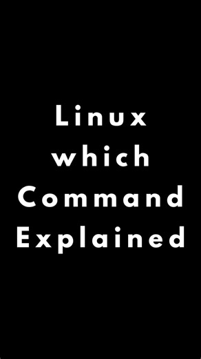 Linux which Command Explained in 60 Seconds | Find Command Location #shorts