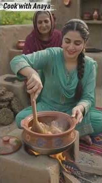 Village Style Chicken Handi & Roghni Naan | Traditional Pakistani Village Cooking | Cook with Anaya