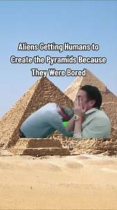 Aliens getting humans to create the Pyramids because they were bored #aliens #alien #pyramids #Egypt | Alec Hamlin