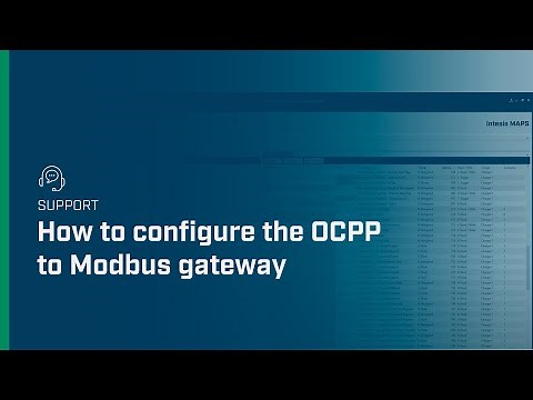 How to configure the OCPP to Modbus gateway | Intesis