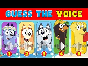 Guess the Bluey Character by Their Voice! 🐕 Can You Get Them All?