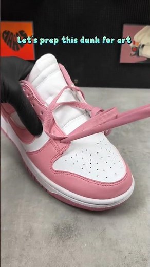 Let's prep this Nike Dunk for custom art 🩷