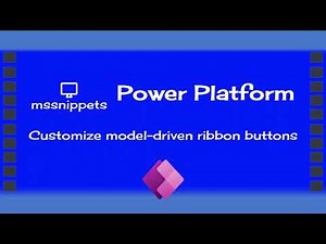 Power Apps - Customize model-driven ribbon buttons