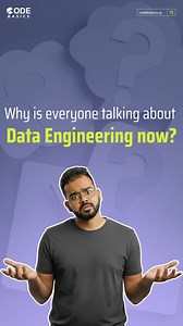 1.5K views | 2010: Data was a pond. 2025: It’s an ocean. From food apps to fintech, every click adds a new wave. But without Data Engineering, it’s chaos — not clarity. It’s not the hype. It’s the infrastructure of intelligence — powering real-time analytics, fraud detection, and recommendation engines that drive every digital experience. #DataEngineering #AIIndia #DataPipeline #TechReels #BigData #Analytics #DigitalIndia #TechFuture | Codebasics | Facebook