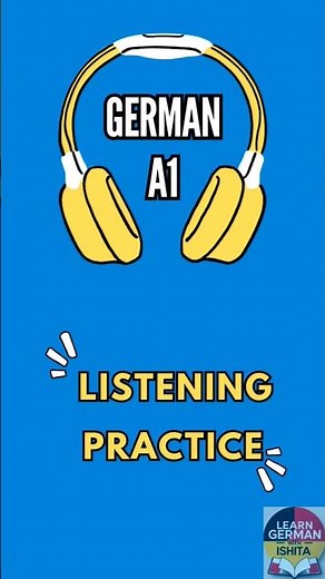 🎧German Listening Practice A1 | Learn German Fast
