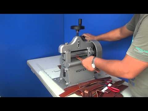 Machine a refendre et parer le cuir