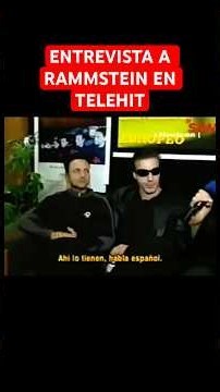 Rammstein interview on Telehit during their 1999 visit to Mexico
