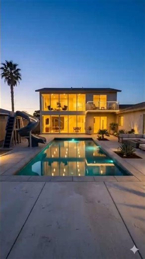 Old House → Luxury Glass Villa with Pool Slide 😱 | Full Transformation