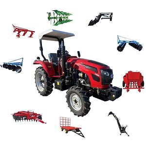 [Hot Item] 60HP 4X4 Mini Farm Tractor Compact Multi-Purpose Tractors Newest Multifunctional with Best Price