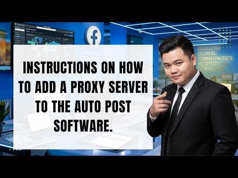 H3: Instructions on how to add a proxy server to the Auto Post software.