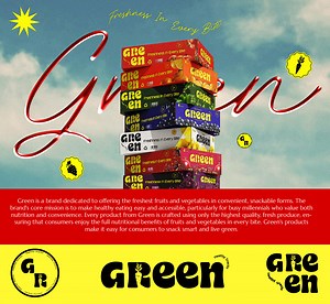 Green : Healthy snacks | Logo & Packaging Design - Jasmin Gamaleldin
