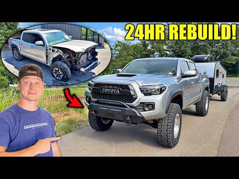 We Rebuilt A Wrecked Tacoma In 24 Hours... Then Took It Overlanding