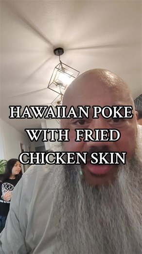 Hawaiian Poke with Fried Chicken Skin