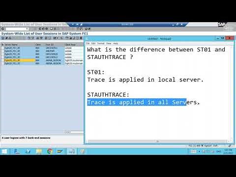 SAP Security FAQ5 | What is the difference between ST01 and STAUTHTRACE T-codes? | SAP Trace