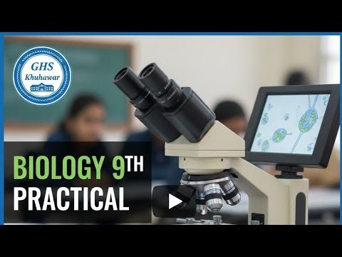 Biology 9th Practical | How to Use a Microscope | GHS Khuhawar