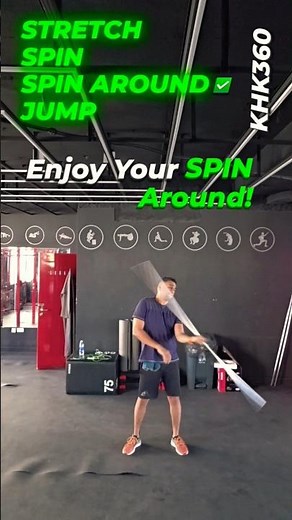 Skipping rope workout - STRETCH no staff spin - enjoy your movements #shorts