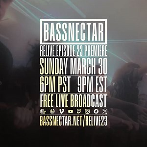 20K views · 144 reactions | TONIGHT! Join us for another live broadcast @ 9 PM EST!!! Relive Episode 23 premieres on all channels—full access for one unified experience together. Doors open early on The Other Side for live interactive chat @ 8 PM: unlocktheotherside.com | bassnectar.net/relive23 #BASSNECTAR #THEOTHERSIDE | Bassnectar | Facebook