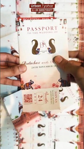 ✈️ Passport Wedding Invites | Travel-Themed Wedding Invitations & Itinerary Design