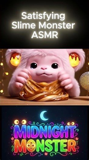Monster Slime ASMR Short – Viral-Worthy Soft Squish #CuteMonster #slime