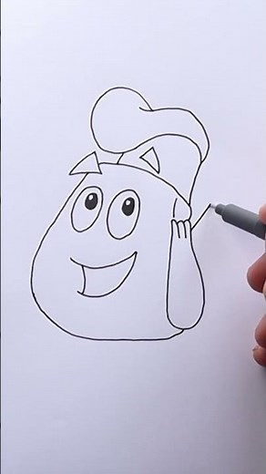 Lets Draw Backpack (from Dora the Explorer)