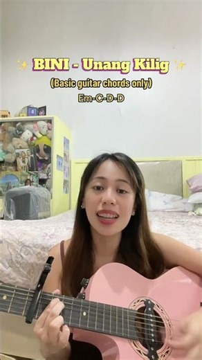 Unang Kilig - BINI (Basic Guitar Chords Cover Tutorial) #bini #guitarcover