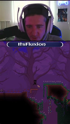 Terraria Fail, first time playing. | #itsfluxion on #Twitch