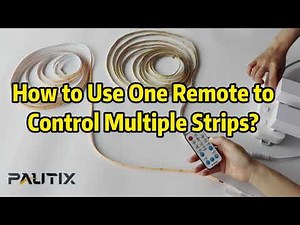 How to Use One PAUTIX Single Color Remote Controller to Control Multiple LED Strips
