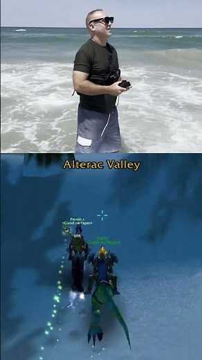 Swifty Playing wow at the Beach! #warcraft #worldofwarcraft #beach #gaming