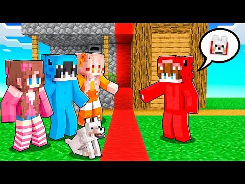 My friend splits the village in half in Minecraft!