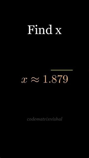 Infinite Cube Root Trick 🔥 Find Value of x Fast | codematrixvishal #mathtrick #shorts