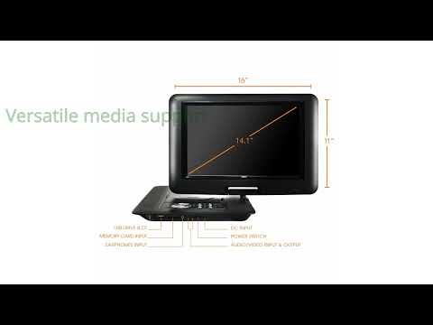 REVIEW (2026): Trexonic 14.1 Portable DVD Player. Features