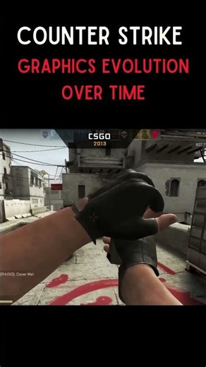 Counter Strike: graphics evolution over time #cs2 #counterstrike #gaming #shorts