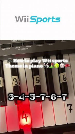 How to play the Wii sports theme on piano