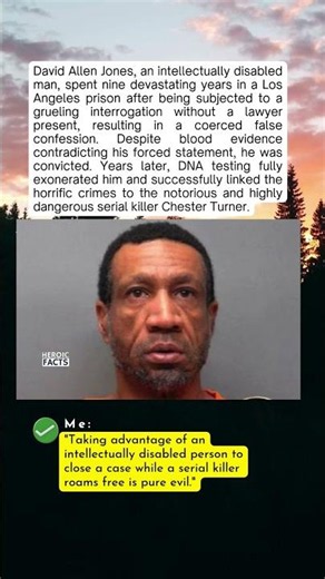 Intellectually Disabled Man Coerced Into False Murder Confession #FalseConfession #DavidAllenJones #