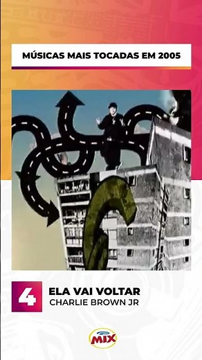 SÓ TEM SUCESSO! ✨ Se liga nas músicas que mais tocaram na programação Mix há 19 anos, em 2005!