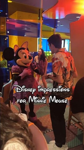 Minnie Mouse reacts to my impressions