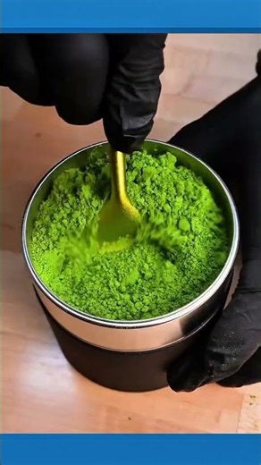 Sifting Green Powder Before Brewing for Smooth and Clean Drink #foodprep #DIY