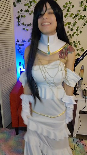 Lady Albedo Overlord Cosplay: Part 2 Dance Song | Glove Care Tips