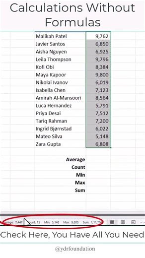 📊 Excel Magic: Calculations Without Formulas 😱