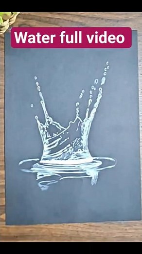 Beautiful Water Splash Art 💧 | Easy Painting for Beginners #shorts#viral #painting