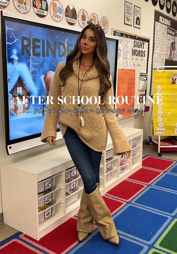 Classroom Setup for Polar Express Day Activities