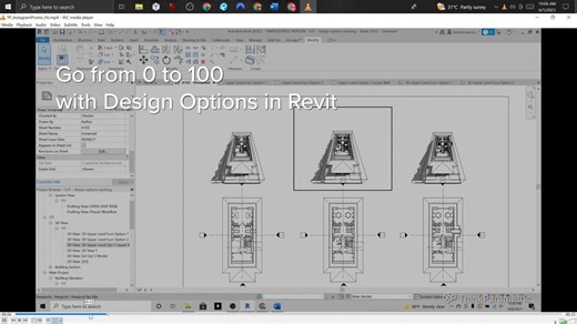 Explore Design Options in your BIM projects with our comprehensive course which teaches you how to assemble and manage schematic flexibility in one Revit BIM model. Get started with Revit Design Options here: https://loom.ly/MpveHD8 #Revit #DesignOptions #Architecture | ThinkParametric