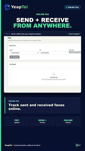 YeapTel - Online Fax
