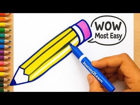 Easy Pencil Drawing ✏️ | Step by Step for Beginners | Journey2Learn