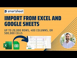 How to Import Data from Excel and Google Sheets into Smartsheet