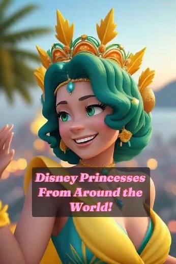 "AI Brings Disney Magic to Life: See Disney Princesses From Around the World! #disney #ai